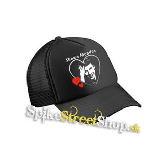 SHAWN MENDES - My Sweetheart - čierna sieťkovaná šiltovka model "Trucker Cap"