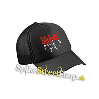 SLIPKNOT - Band - čierna sieťkovaná šiltovka model "Trucker Cap"