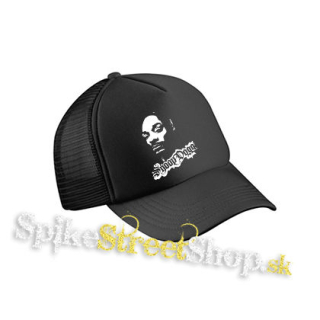 SNOOP DOGG - Logo & Portrait - čierna sieťkovaná šiltovka model "Trucker Cap"