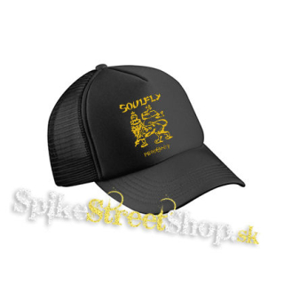 SOULFLY - Prophecy Yellow - čierna sieťkovaná šiltovka model "Trucker Cap"