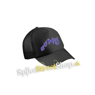 SPIN DOCTORS - Logo - čierna sieťkovaná šiltovka model "Trucker Cap"