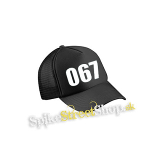 SQUID GAME - 067 - čierna sieťkovaná šiltovka model "Trucker Cap"