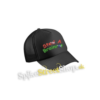 STEAL A BRAINROT - čierna sieťkovaná šiltovka model "Trucker Cap"