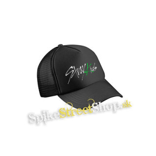 STRAY KIDS - Oddinary Green Logo - čierna sieťkovaná šiltovka model "Trucker Cap"