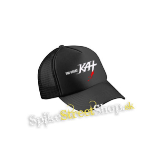 THE GREAT KAT - Logo - čierna sieťkovaná šiltovka model "Trucker Cap"