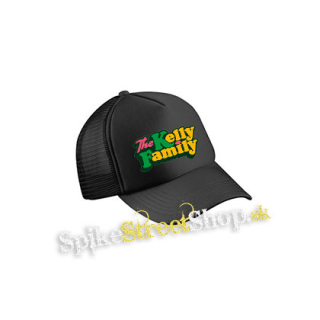 THE KELLY FAMILY - Logo Colour - čierna sieťkovaná šiltovka model "Trucker Cap"