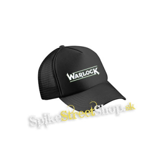 WARLOCK - Logo - čierna sieťkovaná šiltovka model "Trucker Cap"