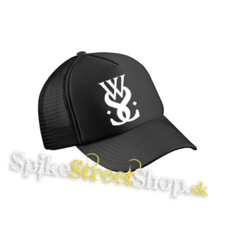 WHILE SHE SLEEPS - Sign - čierna sieťkovaná šiltovka model "Trucker Cap"