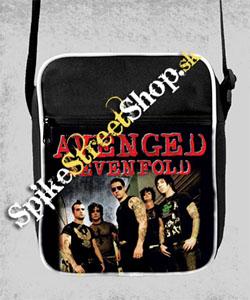 AVENGED SEVENFOLD - Red Logo & Band - retro taška na rameno