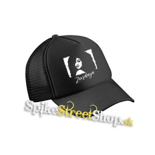 ZENDAYA - Logo & Portrait - čierna sieťkovaná šiltovka model "Trucker Cap"