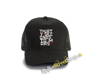 30 SECONDS TO MARS - Anthem - čierna bavlnená sieťkovaná šiltovka model "Trucker Cap"
