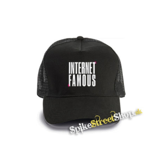 6arelyhuman - Internet Famous - čierna bavlnená sieťkovaná šiltovka model "Trucker Cap"