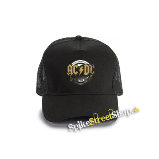 ACDC - Gold Rock Or Bust - čierna bavlnená sieťkovaná šiltovka model "Trucker Cap"