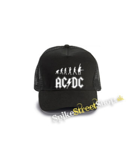 ACDC - Hardrock Evolution - čierna bavlnená sieťkovaná šiltovka model "Trucker Cap"