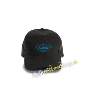 ADDISON RAE - Logo - čierna bavlnená sieťkovaná šiltovka model "Trucker Cap"