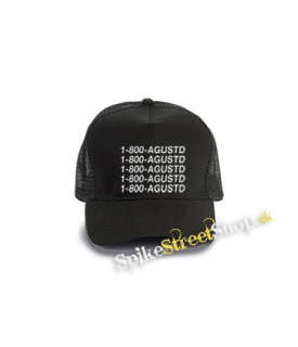 AGUST D - 1-800-AGUST D - čierna bavlnená sieťkovaná šiltovka model "Trucker Cap"