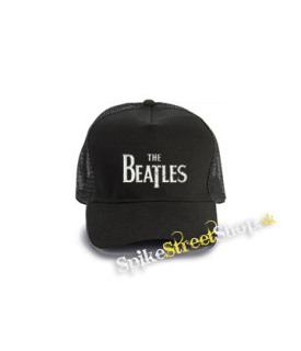 BEATLES - Logo Vintage - čierna bavlnená sieťkovaná šiltovka model "Trucker Cap"