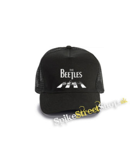 BEETLES - čierna bavlnená sieťkovaná šiltovka model "Trucker Cap"