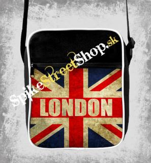 LONDON - UK FLAG - retro taška na rameno