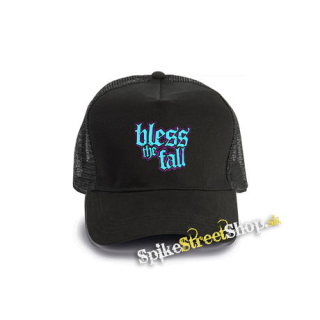 BLESSTHEFALL - Logo - čierna bavlnená sieťkovaná šiltovka model "Trucker Cap"