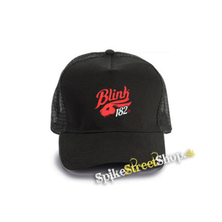 BLINK 182 - Champ - čierna bavlnená sieťkovaná šiltovka model "Trucker Cap"
