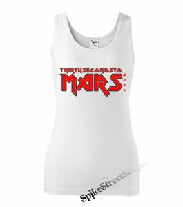 30 SECONDS TO MARS - Iron Maiden Logo - Ladies Vest Top - biele