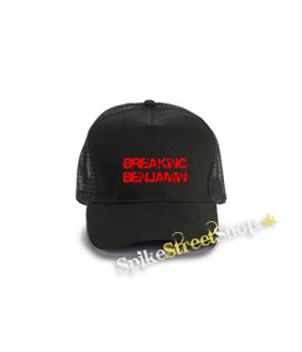 BREAKING BENJAMIN - Red Logo Motive 2 - čierna bavlnená sieťkovaná šiltovka model "Trucker Cap"