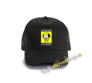 BT21 - Passionate Chimmy - čierna bavlnená sieťkovaná šiltovka model "Trucker Cap"