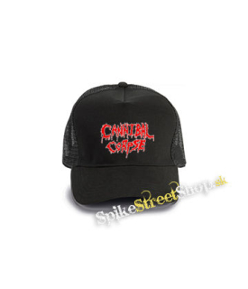 CANNIBAL CORPSE - Old School Bloody Logo - čierna bavlnená sieťkovaná šiltovka model "Trucker Cap"