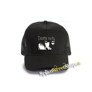 DEATH NOTE - Logo And Portrait - čierna bavlnená sieťkovaná šiltovka model "Trucker Cap"