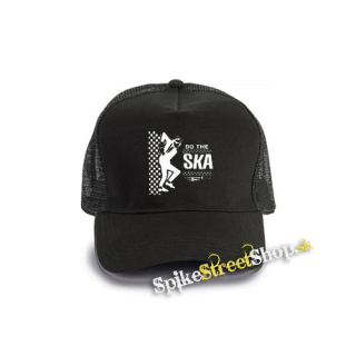 DO THE SKA - čierna bavlnená sieťkovaná šiltovka model "Trucker Cap"