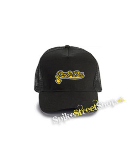 DOG EAT DOG - Logo - čierna bavlnená sieťkovaná šiltovka model "Trucker Cap"