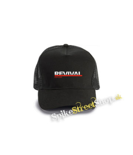EMINEM - Revival - čierna bavlnená sieťkovaná šiltovka model "Trucker Cap"