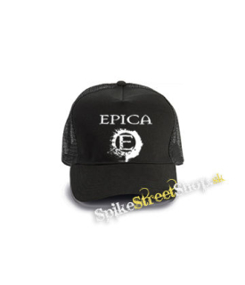 EPICA - Crest - čierna bavlnená sieťkovaná šiltovka model "Trucker Cap"
