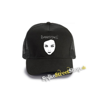 EVANESCENCE - Amy Lee - čierna bavlnená sieťkovaná šiltovka model "Trucker Cap"