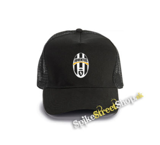 FC JUVENTUS - Logo Motive 1 - čierna bavlnená sieťkovaná šiltovka model "Trucker Cap"