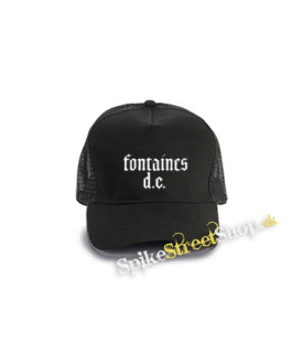 FONTAINES D.C. - Logo - čierna bavlnená sieťkovaná šiltovka model "Trucker Cap"