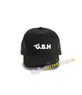 GBH - Logo - čierna bavlnená sieťkovaná šiltovka model "Trucker Cap"