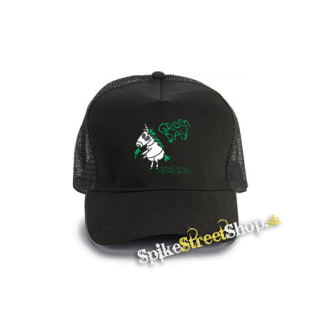 GREEN DAY - Green Father Of All Motherfuckers - čierna bavlnená sieťkovaná šiltovka model "Trucker Cap"