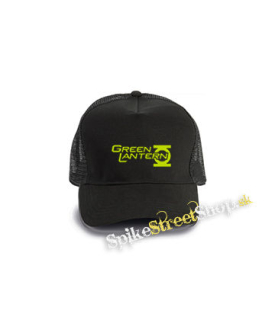 GREEN LANTERN - Logo - čierna bavlnená sieťkovaná šiltovka model "Trucker Cap"