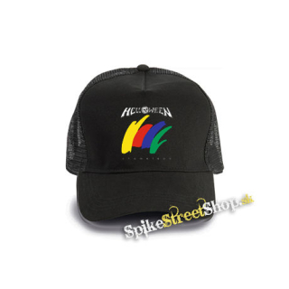 HELLOWEEN - Chameleon - čierna bavlnená sieťkovaná šiltovka model "Trucker Cap"