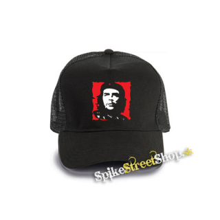 CHE GUEVARA - Motive 2 - čierna bavlnená sieťkovaná šiltovka model "Trucker Cap"