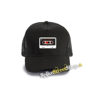KAZETA RETRO - čierna bavlnená sieťkovaná šiltovka model "Trucker Cap"