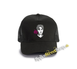 LIL PEEP - Sus Boy Portrait - čierna bavlnená sieťkovaná šiltovka model "Trucker Cap"