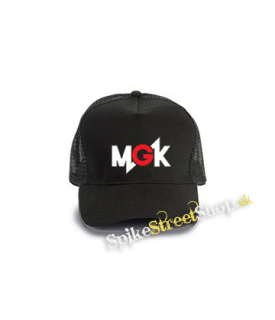MACHINE GUN KELLY  - Logo Crest - čierna bavlnená sieťkovaná šiltovka model "Trucker Cap"