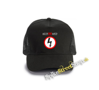 MARILYN MANSON - The Cult - čierna bavlnená sieťkovaná šiltovka model "Trucker Cap"