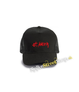 METALLICA - St Anger Red - čierna bavlnená sieťkovaná šiltovka model "Trucker Cap"