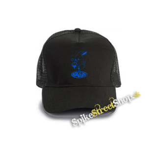 NEWJEANS - Logo & Bunny - čierna bavlnená sieťkovaná šiltovka model "Trucker Cap"