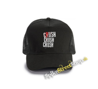 PARAMORE - Crush - čierna bavlnená sieťkovaná šiltovka model "Trucker Cap"