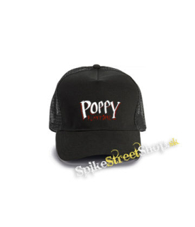 POPPY PLAYTIME - Logo - čierna bavlnená sieťkovaná šiltovka model "Trucker Cap"